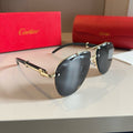 Cartier Aviator Gold Lens Sunglasses for Men - 935058