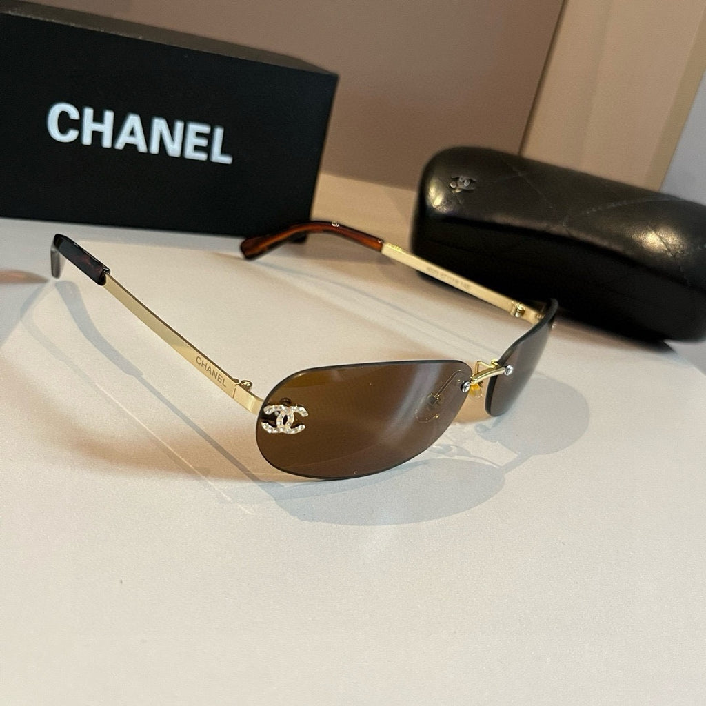 Chanel Fashion Brown Lens Sunglasses for Men & Women - 415336