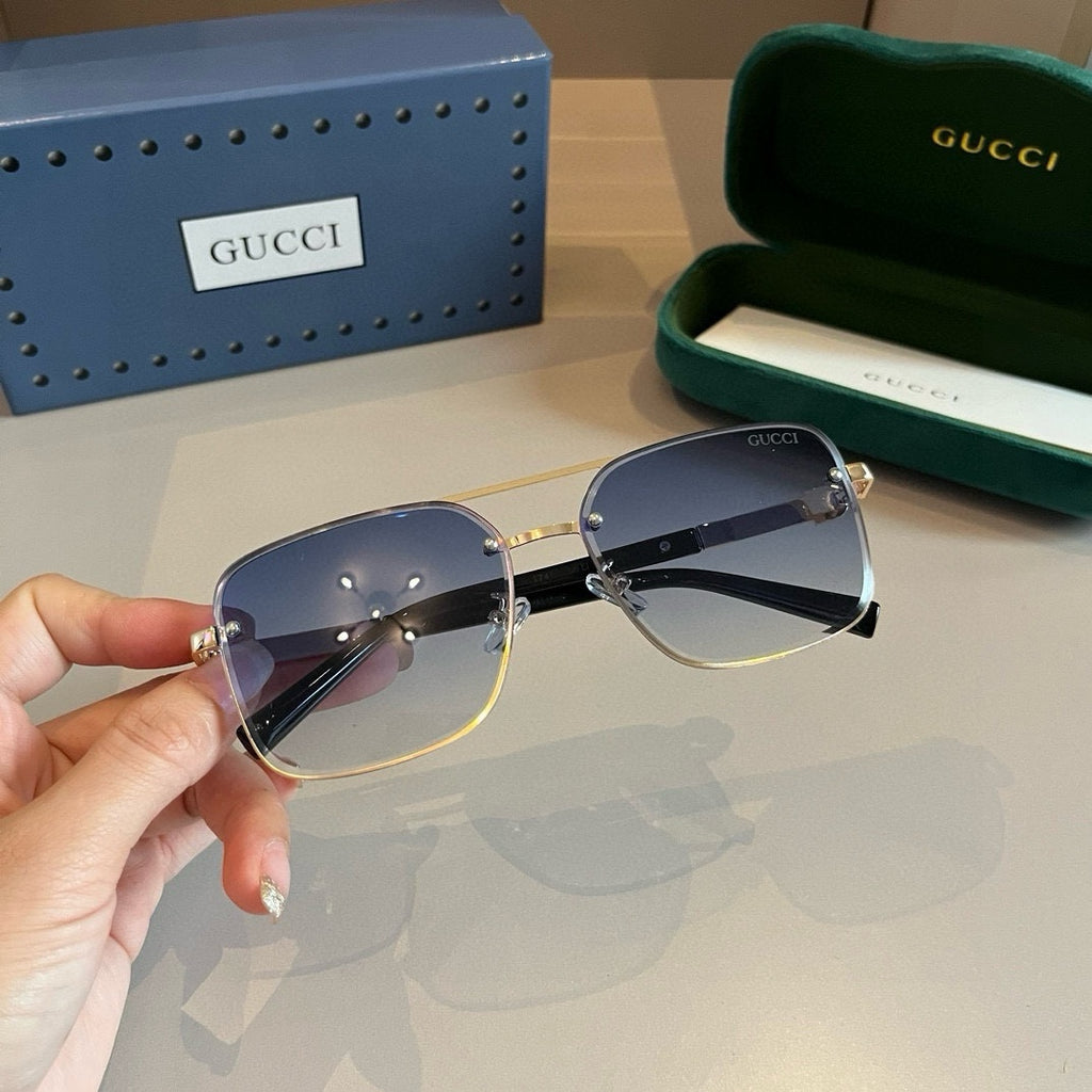 Gucci Metal Aviator Silver Lens Sunglasses for Men & Women - 997679 - detail image 5