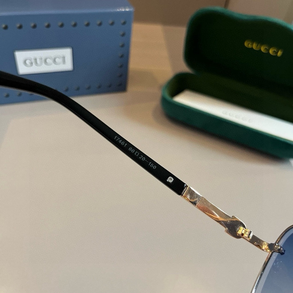 Gucci Metal Aviator Silver Lens Sunglasses for Men & Women - 997679 - detail image 9