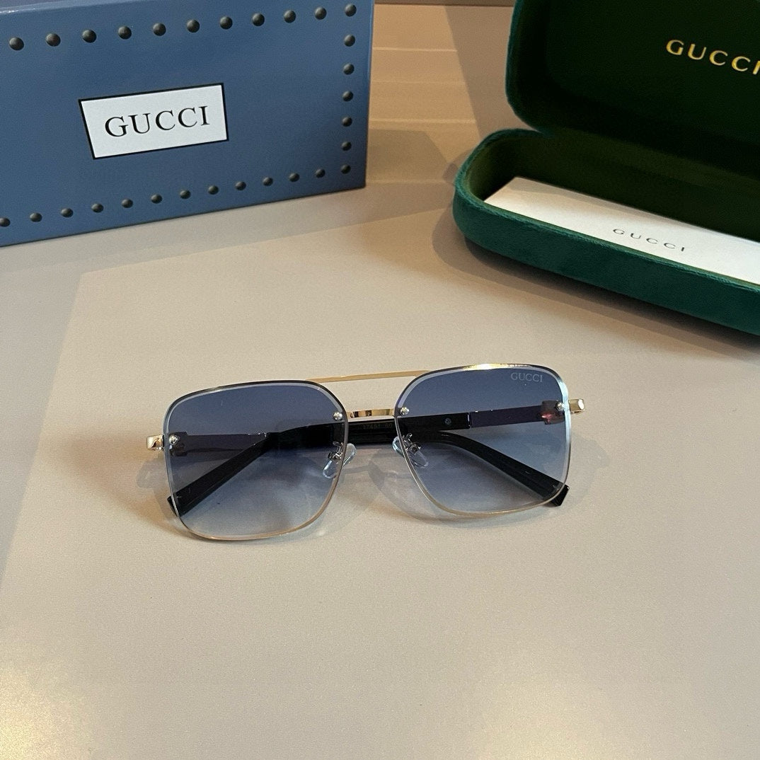 Gucci Metal Aviator Silver Lens Sunglasses for Men & Women - 997679 - detail image 4