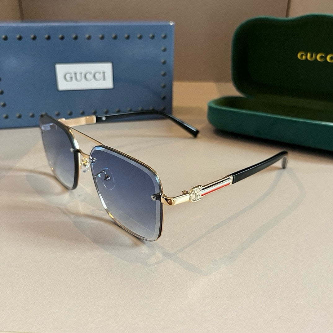 Gucci Metal Aviator Silver Lens Sunglasses for Men & Women - 997679 - detail image 3