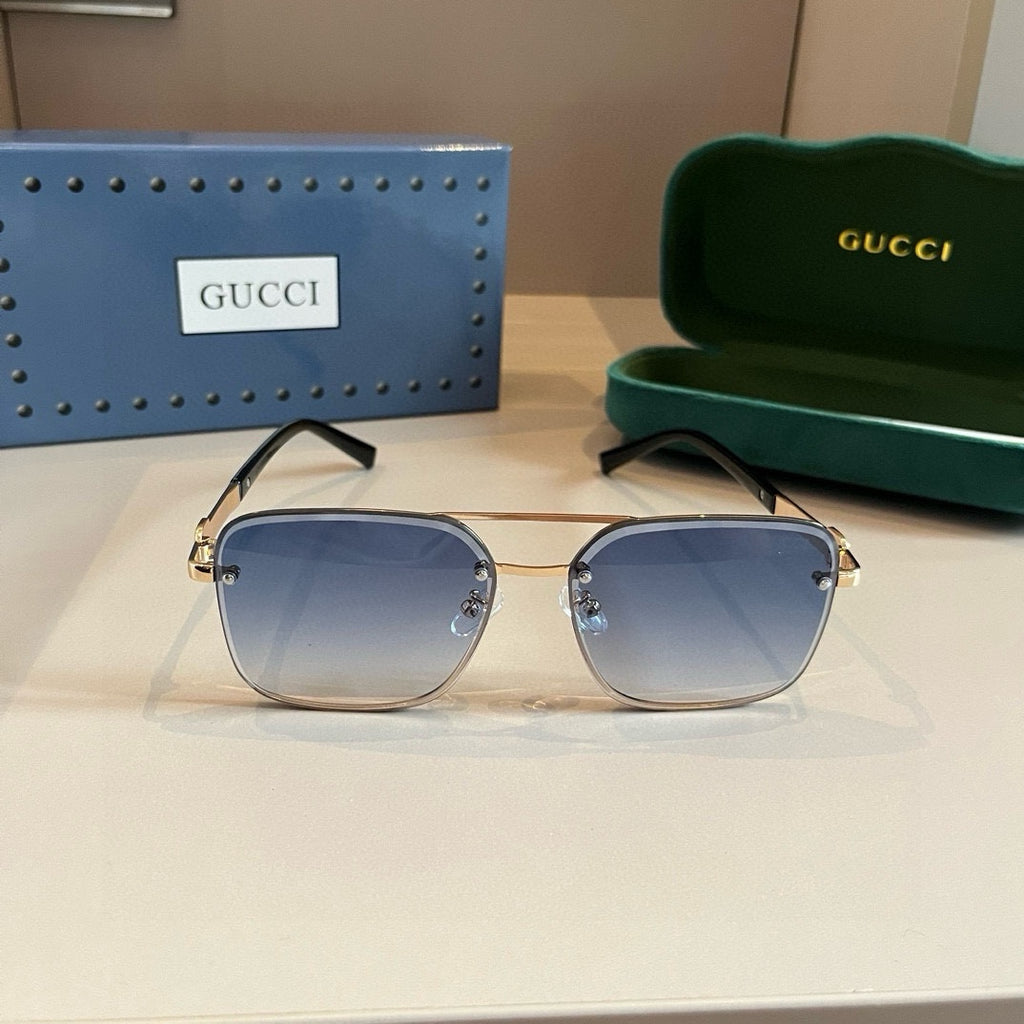 Gucci Metal Aviator Silver Lens Sunglasses for Men & Women - 997679 - detail image 2