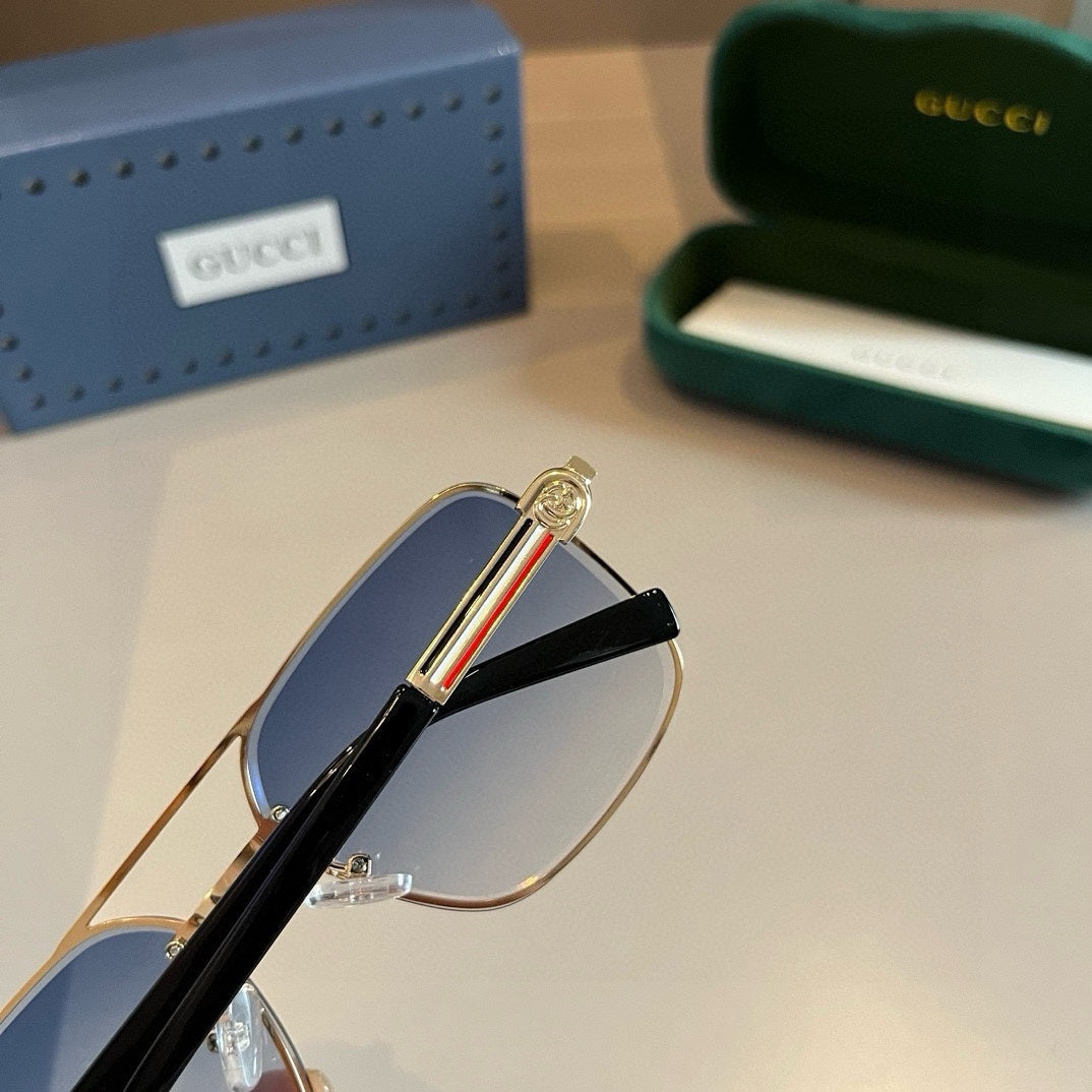 Gucci Metal Aviator Silver Lens Sunglasses for Men & Women - 997679 - detail image 6