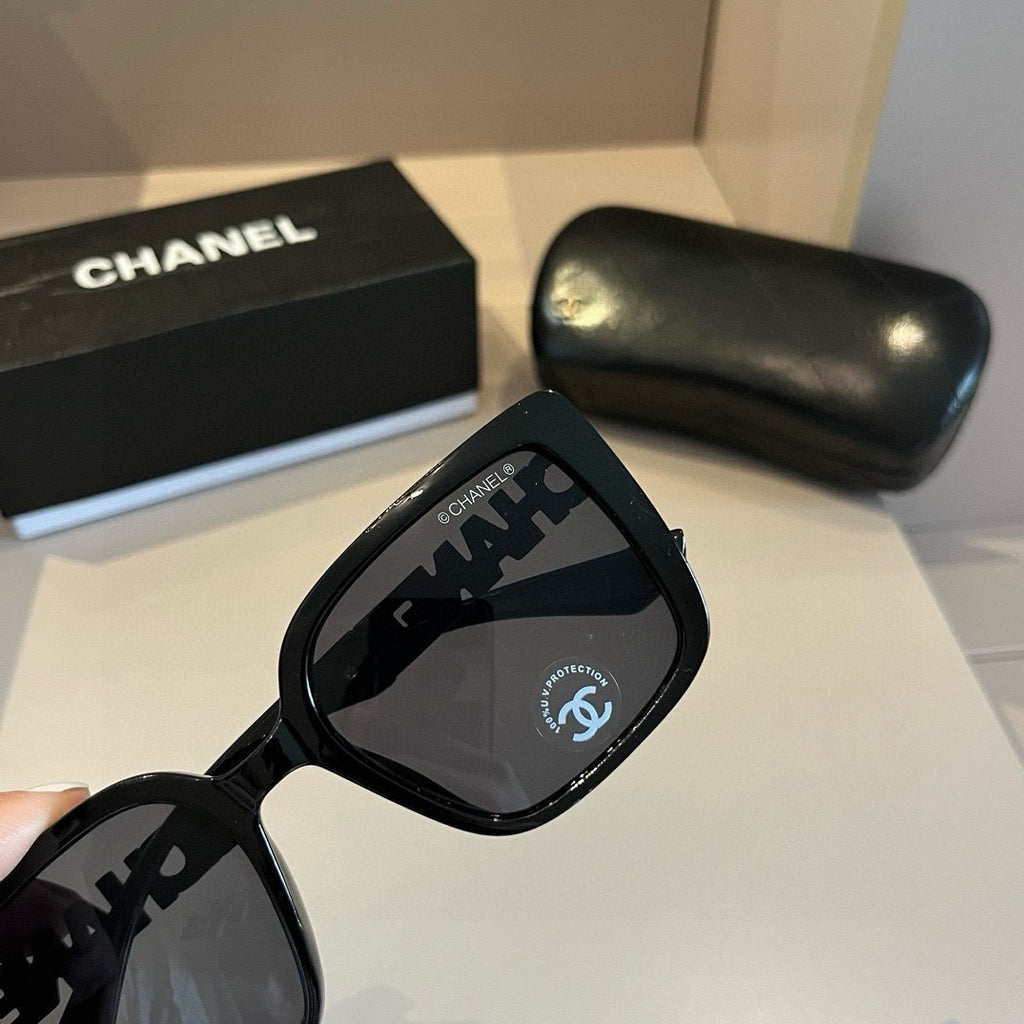 Chanel Square Gold Lens Sunglasses for Men & Women - 997709 - detail image 8