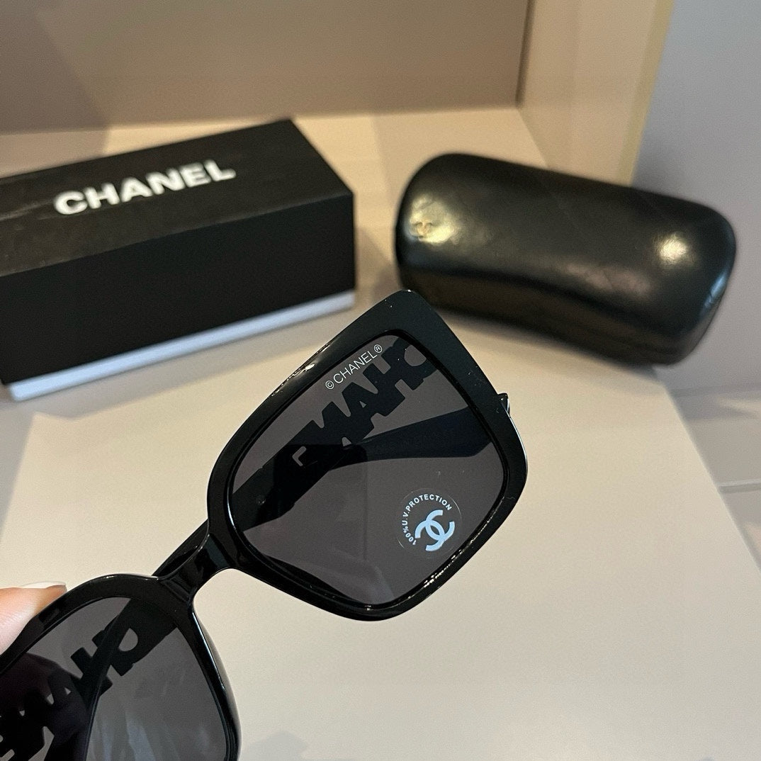 Chanel Square Gold Lens Sunglasses for Men & Women - 997709 - detail image 8