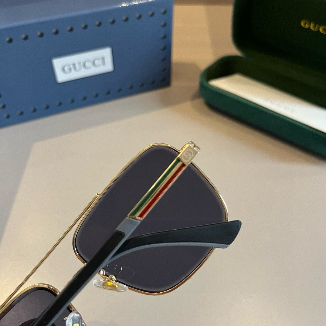 Gucci Metal Aviator Gold Lens Sunglasses for Men & Women - 997682 - detail image 7