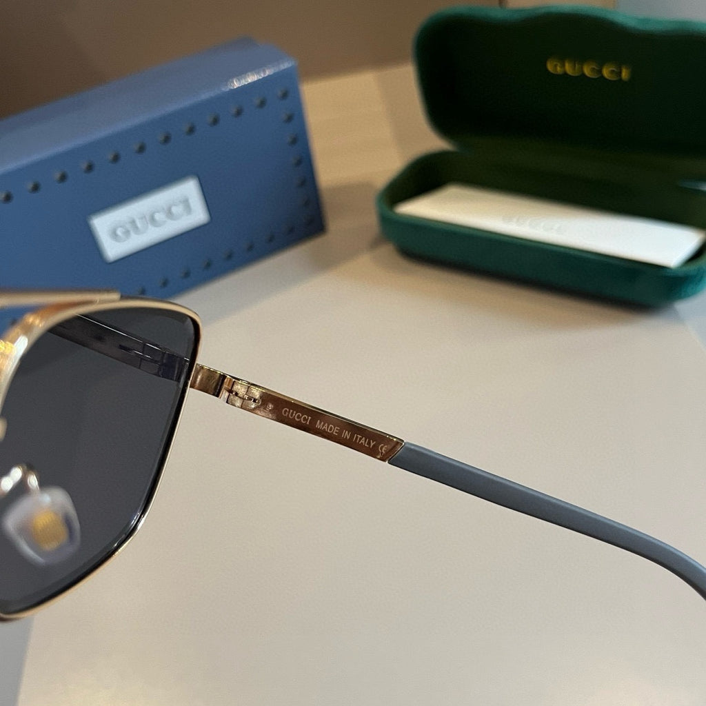 Gucci Metal Aviator Gold Lens Sunglasses for Men & Women - 997682 - detail image 8