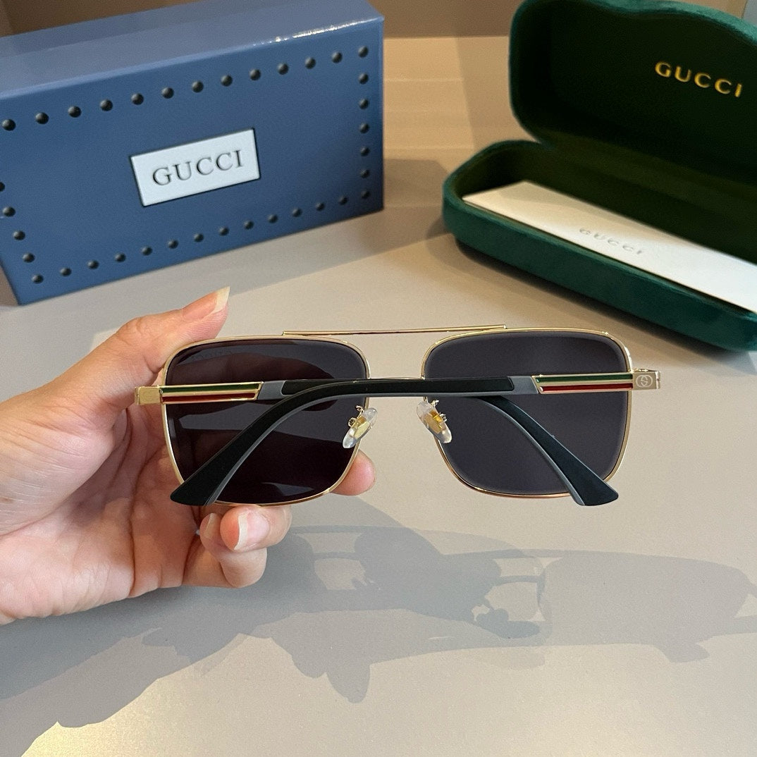 Gucci Metal Aviator Gold Lens Sunglasses for Men & Women - 997682 - detail image 6