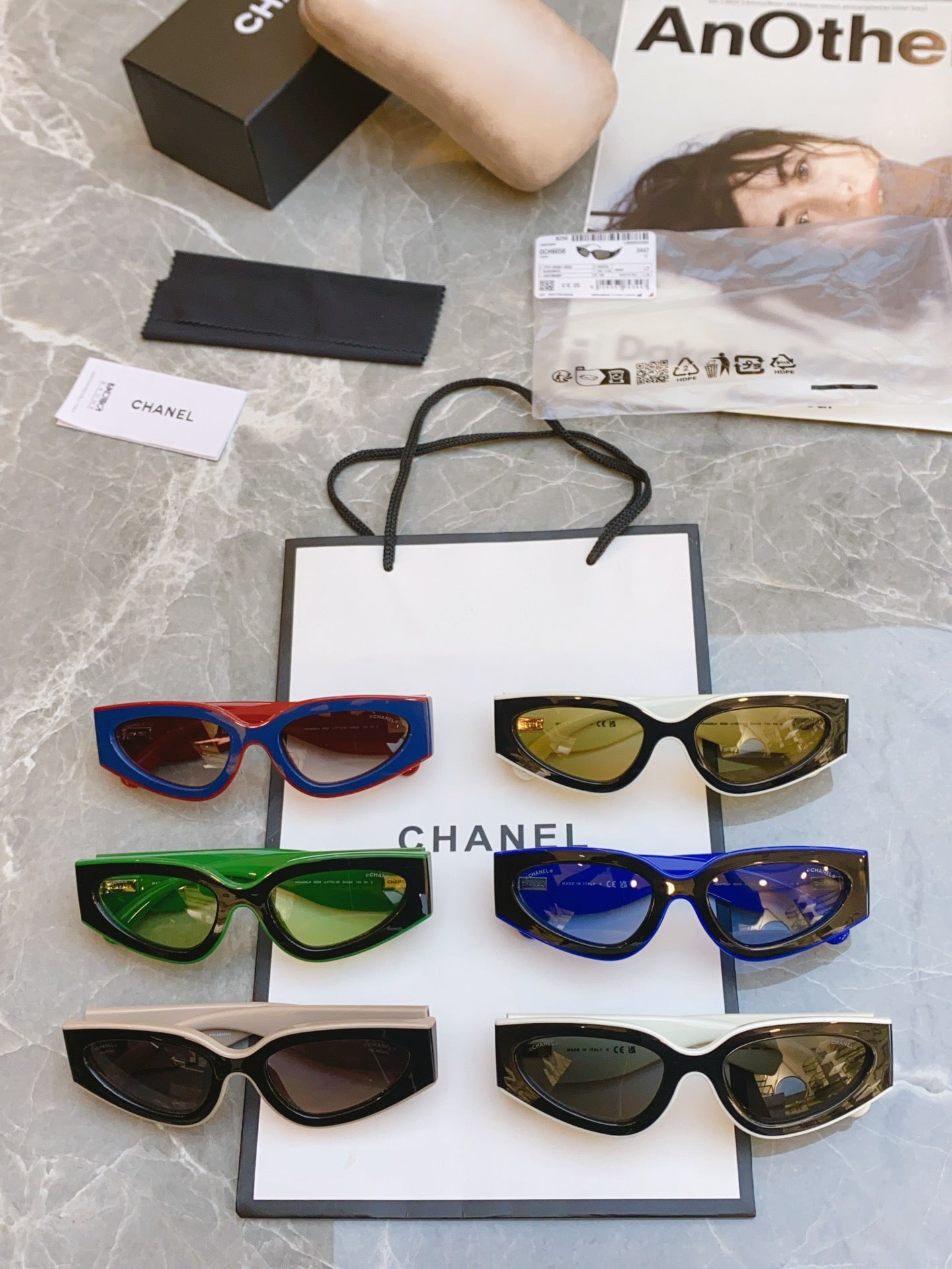 Chanel 6056 Fashion Gray Lens Sunglasses for Men & Women - detail image 6