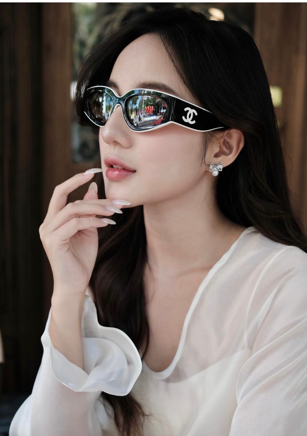 Chanel 6056 Fashion Gray Lens Sunglasses for Men & Women - detail image 8