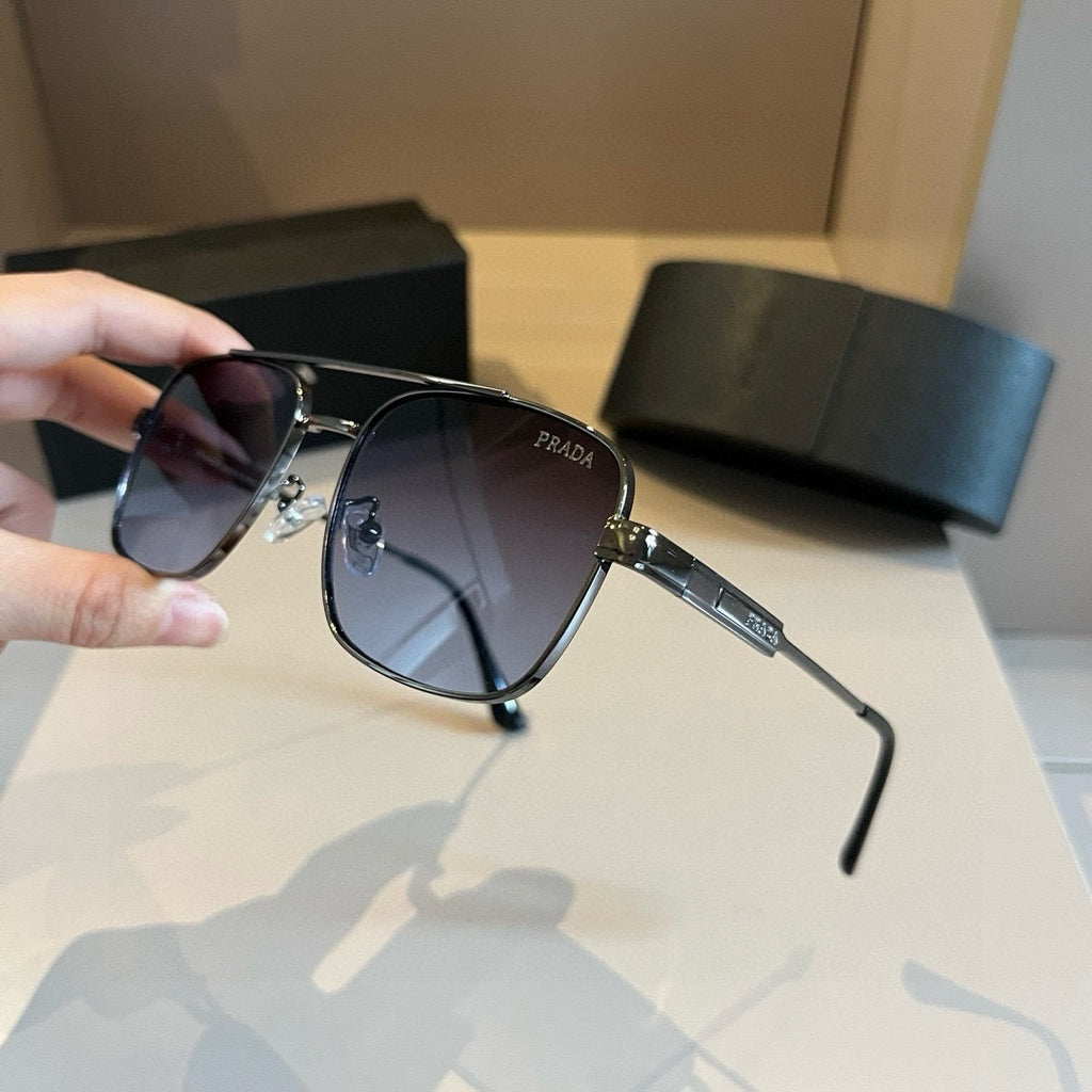 Prada Polarized Fashion Silver Lens Sunglasses for Men - 998139 - detail image 5