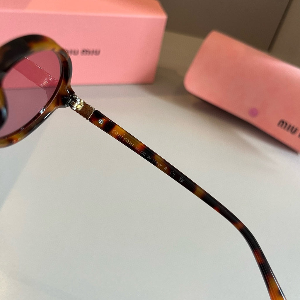 Miu Miu Round Red Lens Sunglasses for Men & Women - detail image 8