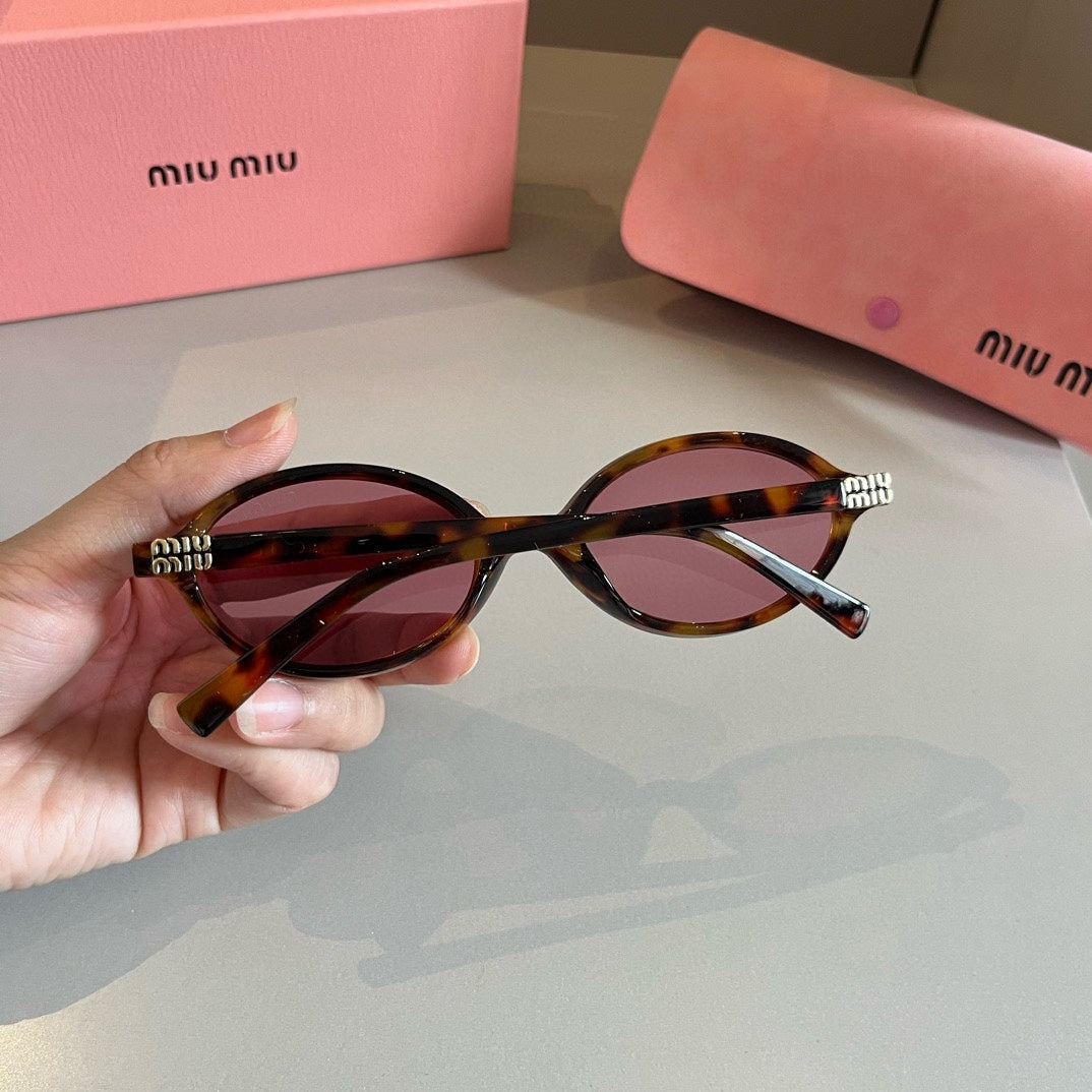 Miu Miu Round Red Lens Sunglasses for Men & Women - detail image 5