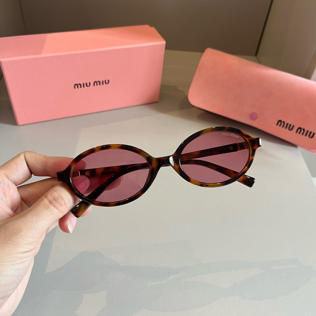 Miu Miu Round Red Lens Sunglasses for Men & Women - detail image 9