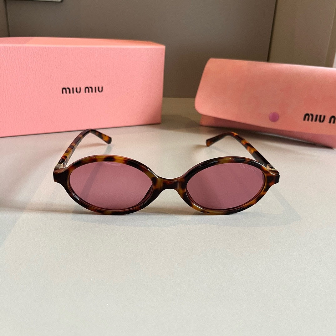 Miu Miu Round Red Lens Sunglasses for Men & Women - detail image 3