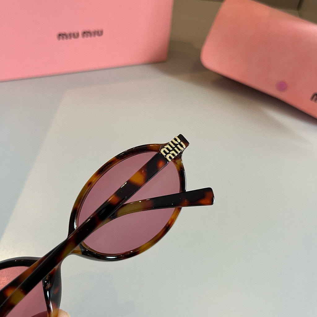 Miu Miu Round Red Lens Sunglasses for Men & Women - detail image 7