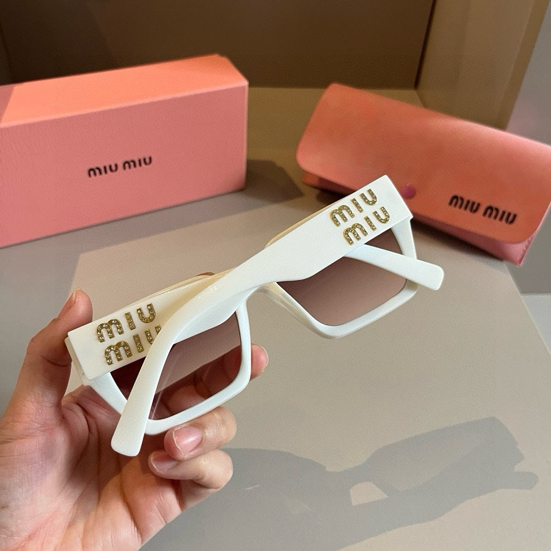 Miu Miu SMUO7S Square Brown Lens Sunglasses for Men & Women - 998396 - detail image 5