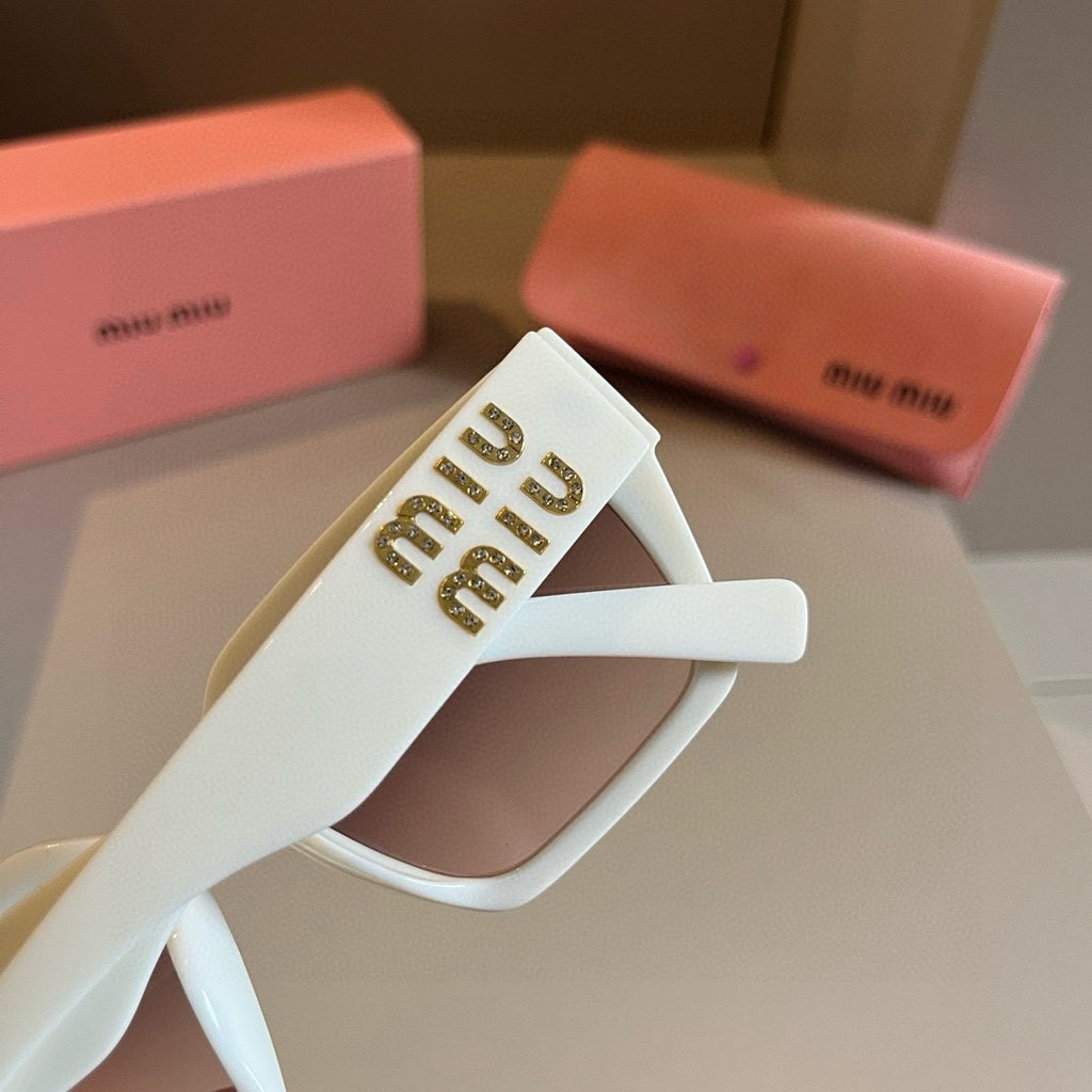 Miu Miu SMUO7S Square Brown Lens Sunglasses for Men & Women - 998396 - detail image 6