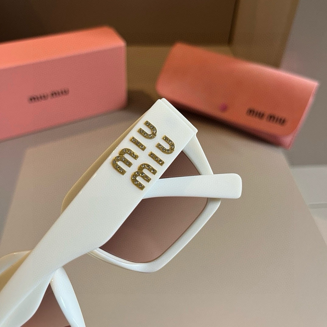 Miu Miu SMUO7S Square Brown Lens Sunglasses for Men & Women - 998396 - detail image 6