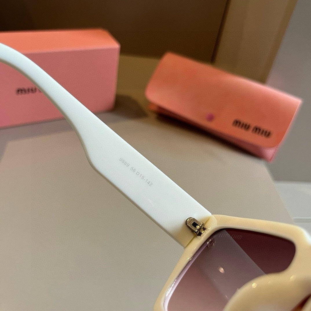 Miu Miu SMUO7S Square Brown Lens Sunglasses for Men & Women - 998396 - detail image 8
