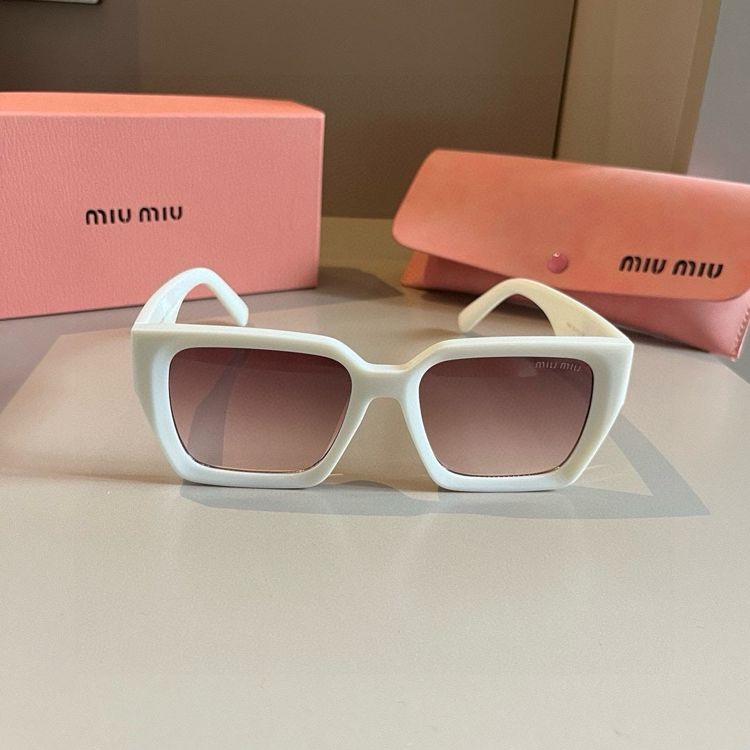 Miu Miu SMUO7S Square Brown Lens Sunglasses for Men & Women - 998396 - detail image 2