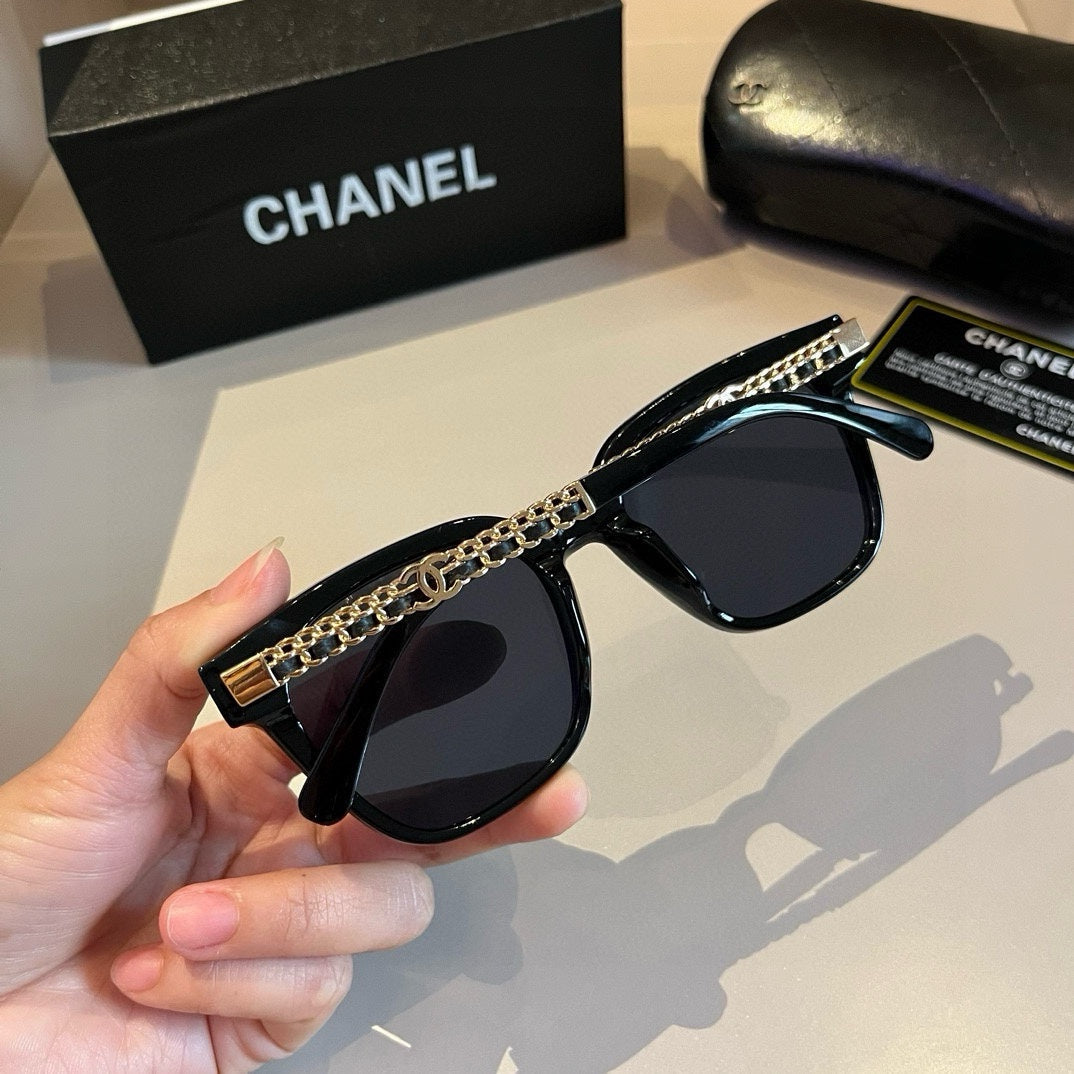 Chanel Square Black Lens Sunglasses for Men & Women - 415345 - detail image 5