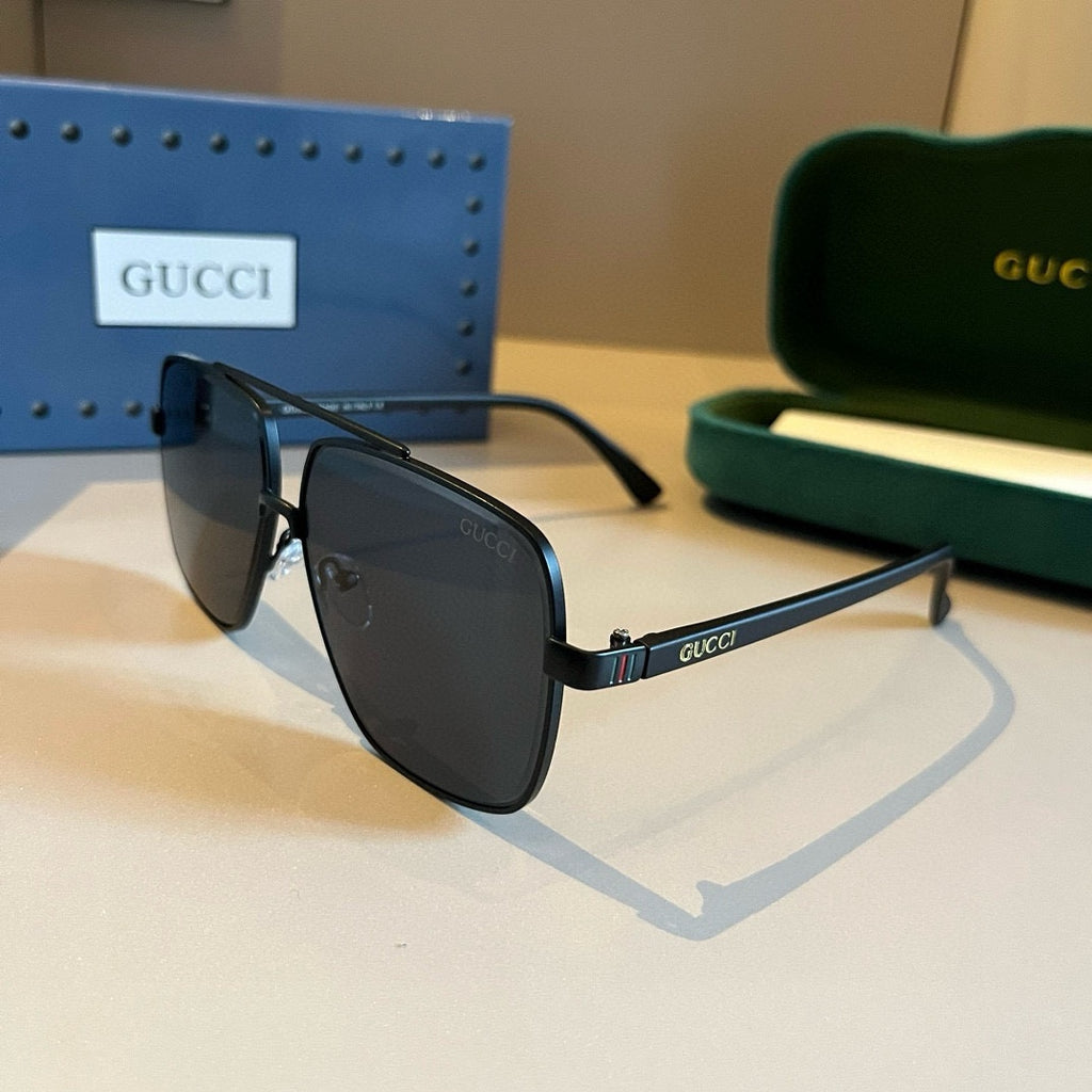 Gucci Metal Aviator Gold Lens Sunglasses for Men & Women - 997684 - detail image 3