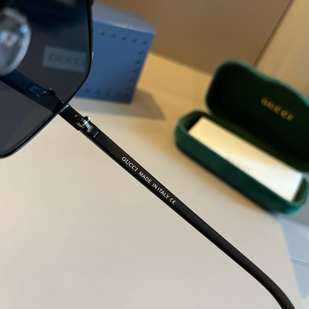 Gucci Metal Aviator Gold Lens Sunglasses for Men & Women - 997684 - detail image 9