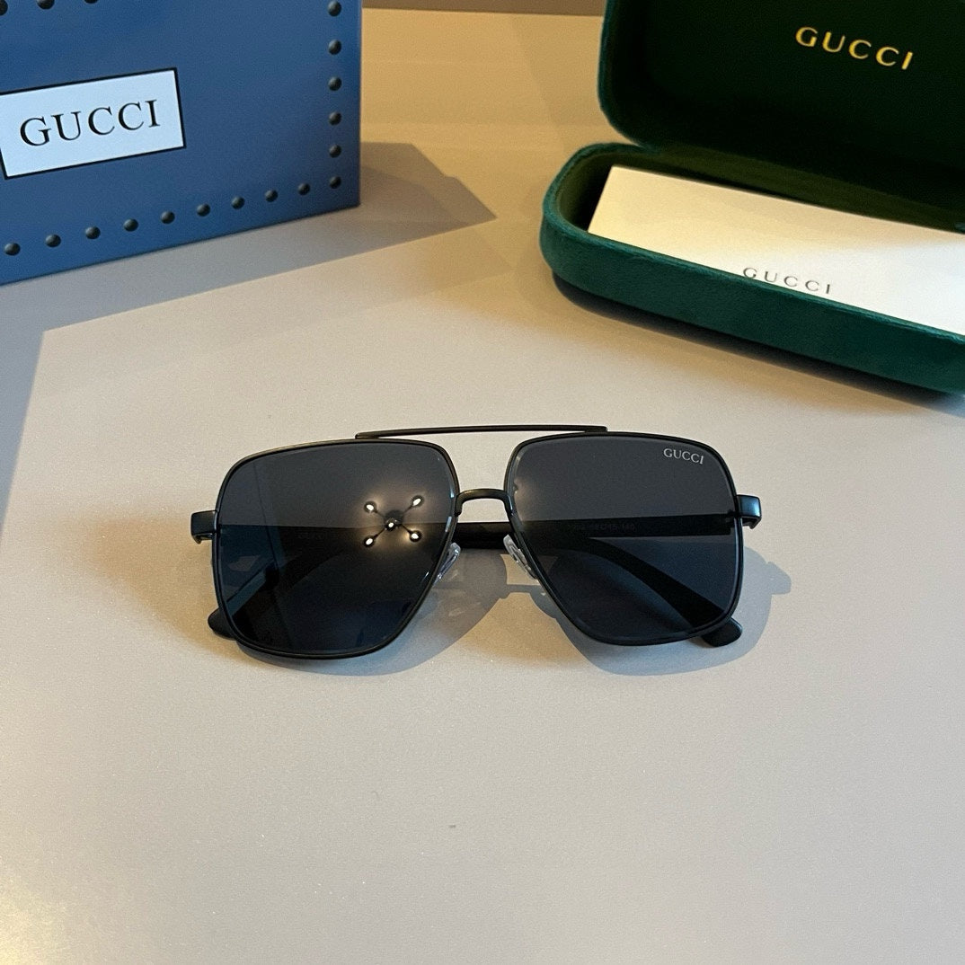 Gucci Metal Aviator Gold Lens Sunglasses for Men & Women - 997684 - detail image 6