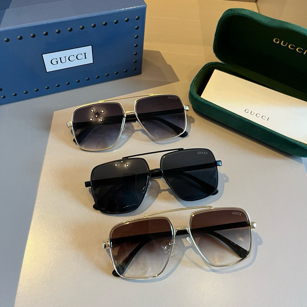 Gucci Metal Aviator Gold Lens Sunglasses for Men & Women - 997685 - detail image 7