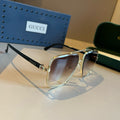 Gucci Metal Aviator Gold Lens Sunglasses for Men & Women - 997685