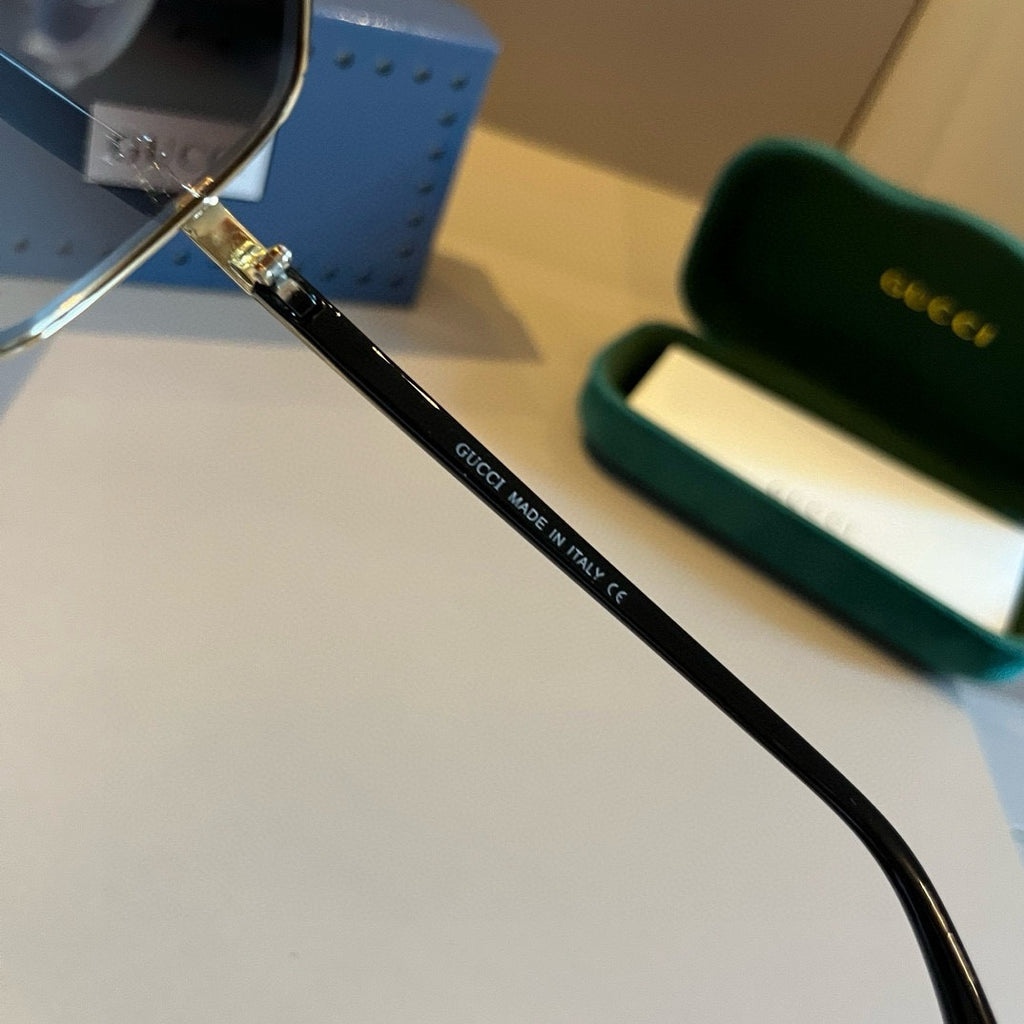Gucci Metal Aviator Gold Lens Sunglasses for Men & Women - 997685 - detail image 6