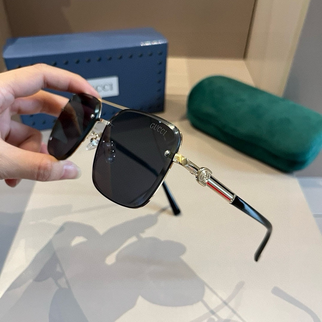 Gucci Metal Aviator Gold Lens Sunglasses for Men & Women - 415056 - detail image 3