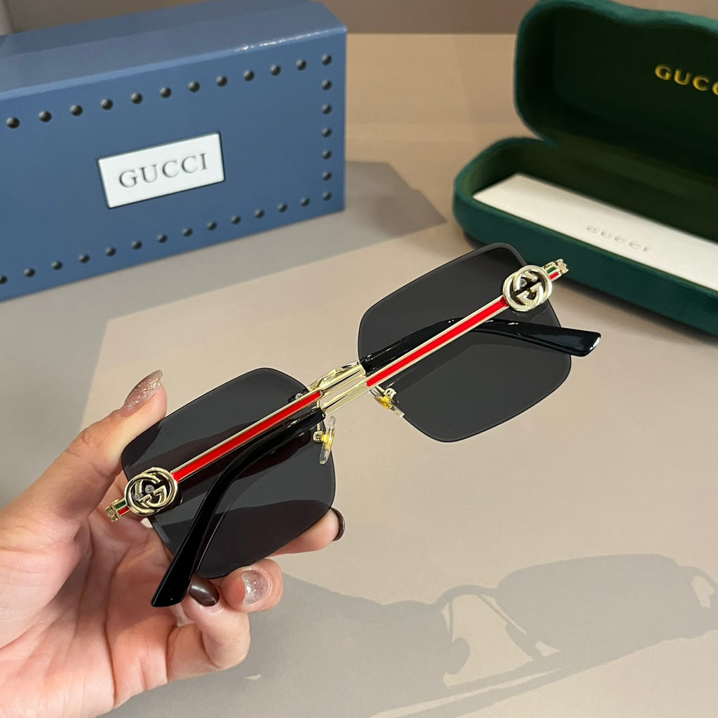 Gucci Metal Aviator Silver Lens Sunglasses for Men & Women - 415057 - detail image 8