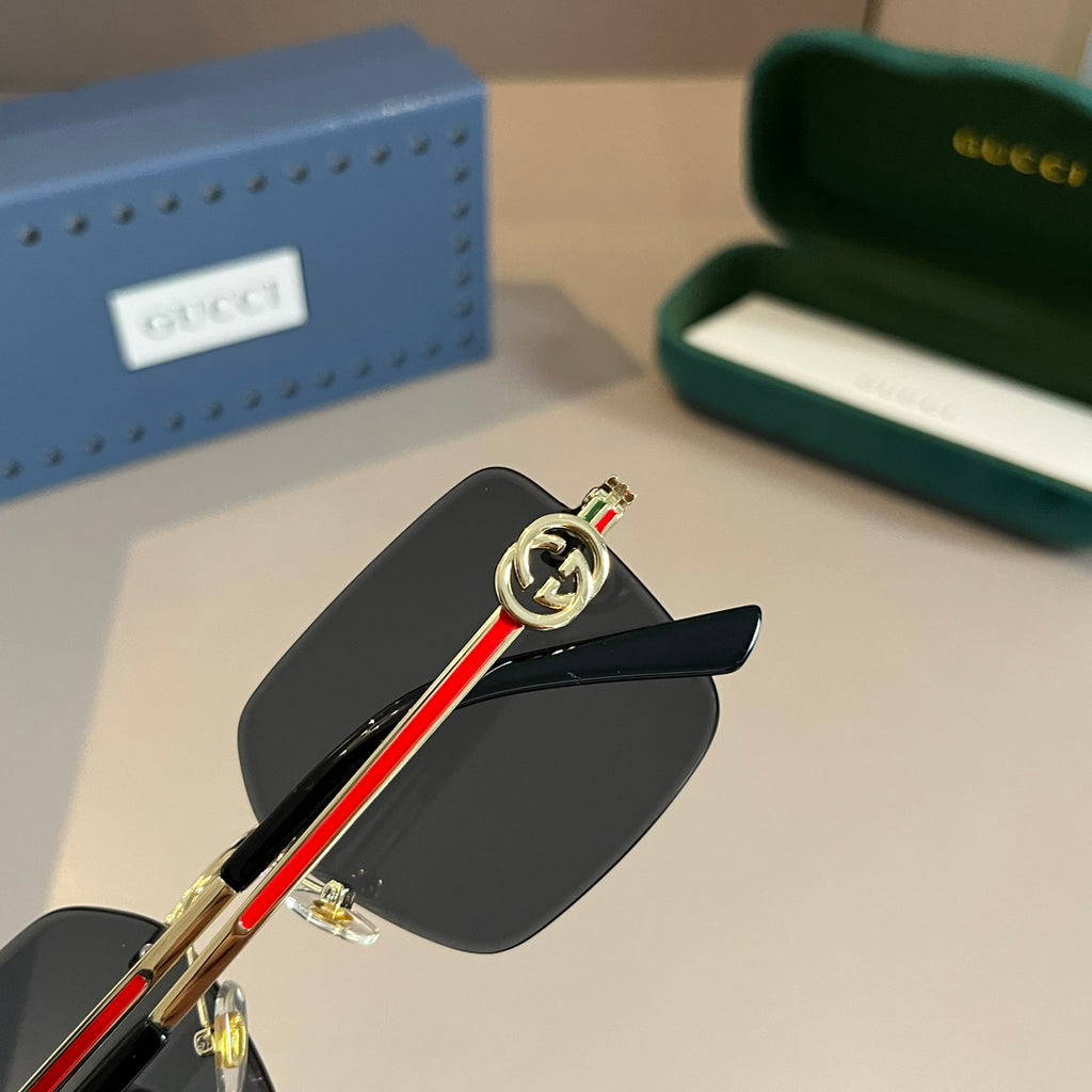 Gucci Metal Aviator Silver Lens Sunglasses for Men & Women - 415057 - detail image 7