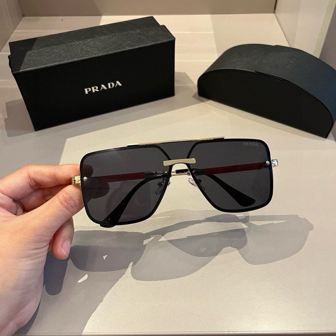Prada Polarized Fashion Silver Lens Sunglasses for Men - 415690 - detail image 3