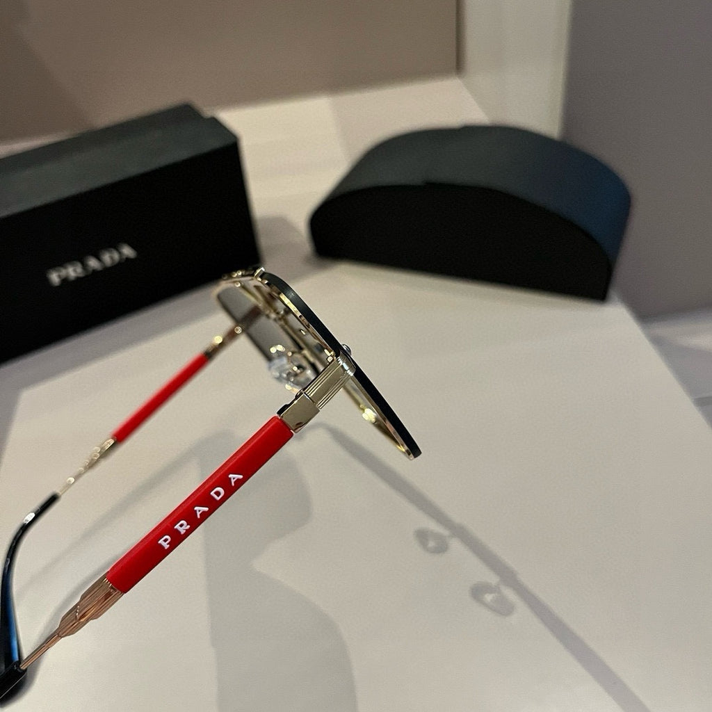 Prada Polarized Fashion Silver Lens Sunglasses for Men - 415690 - detail image 9