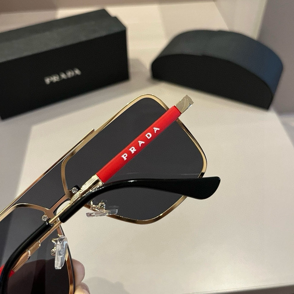 Prada Polarized Fashion Silver Lens Sunglasses for Men - 432055 - detail image 7