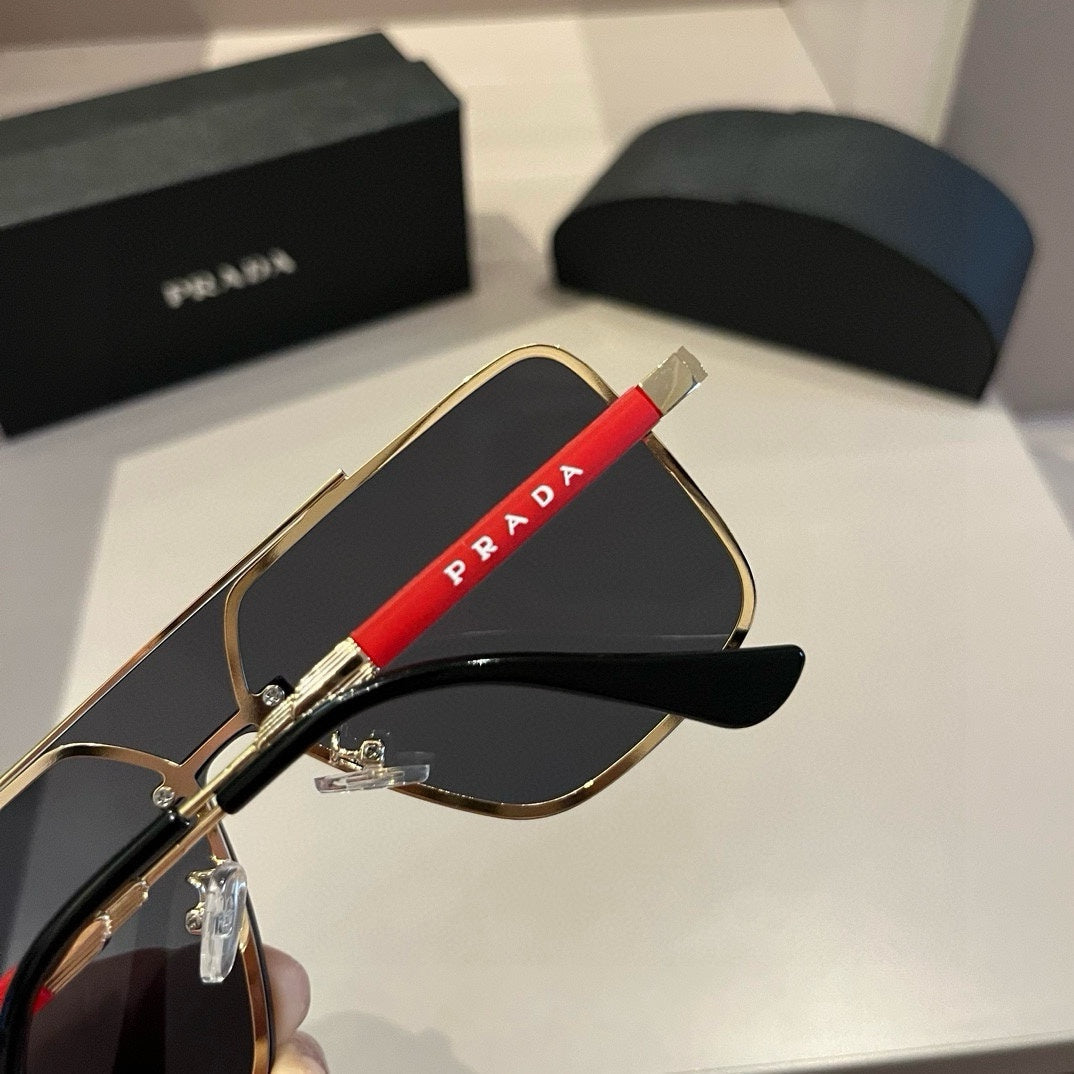Prada Polarized Fashion Silver Lens Sunglasses for Men - 432055 - detail image 7