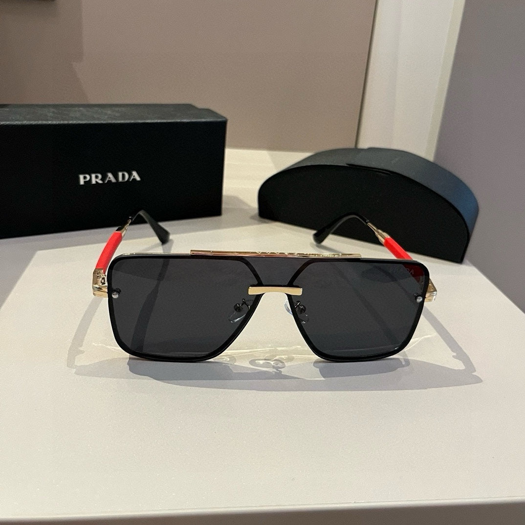 Prada Polarized Fashion Silver Lens Sunglasses for Men - 432055 - detail image 5