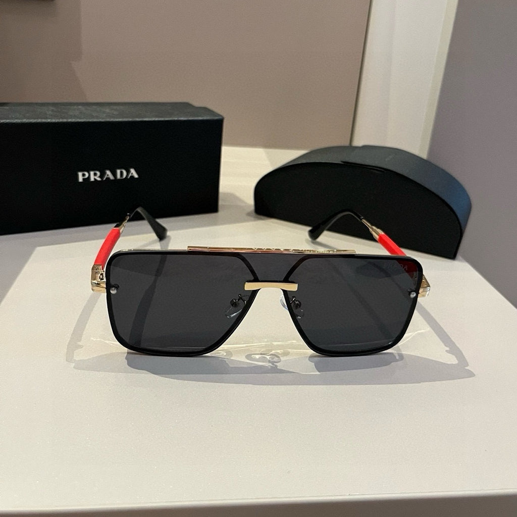 Prada Polarized Fashion Silver Lens Sunglasses for Men - 415690 - detail image 5