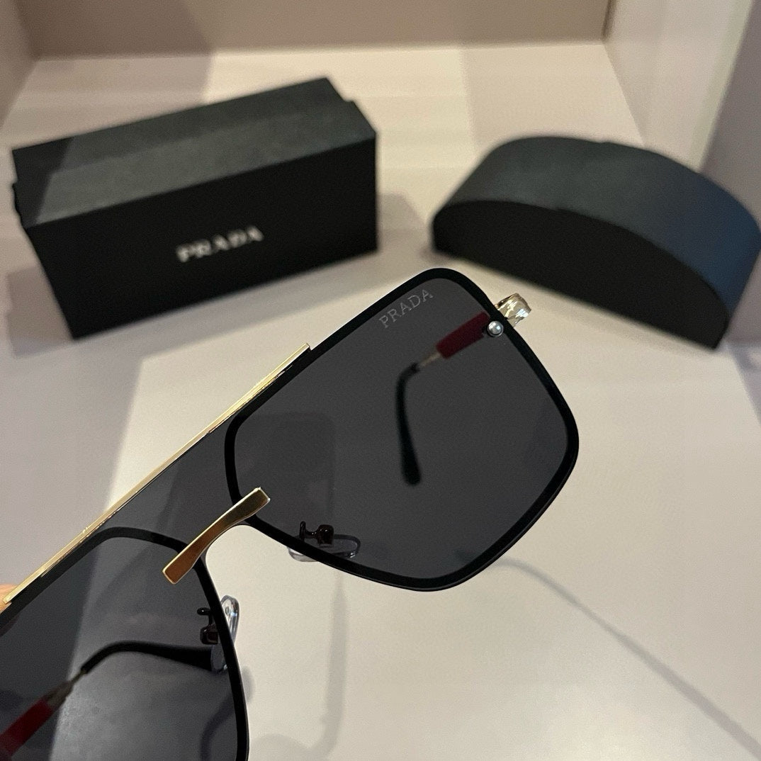 Prada Polarized Fashion Silver Lens Sunglasses for Men - 415690 - detail image 6
