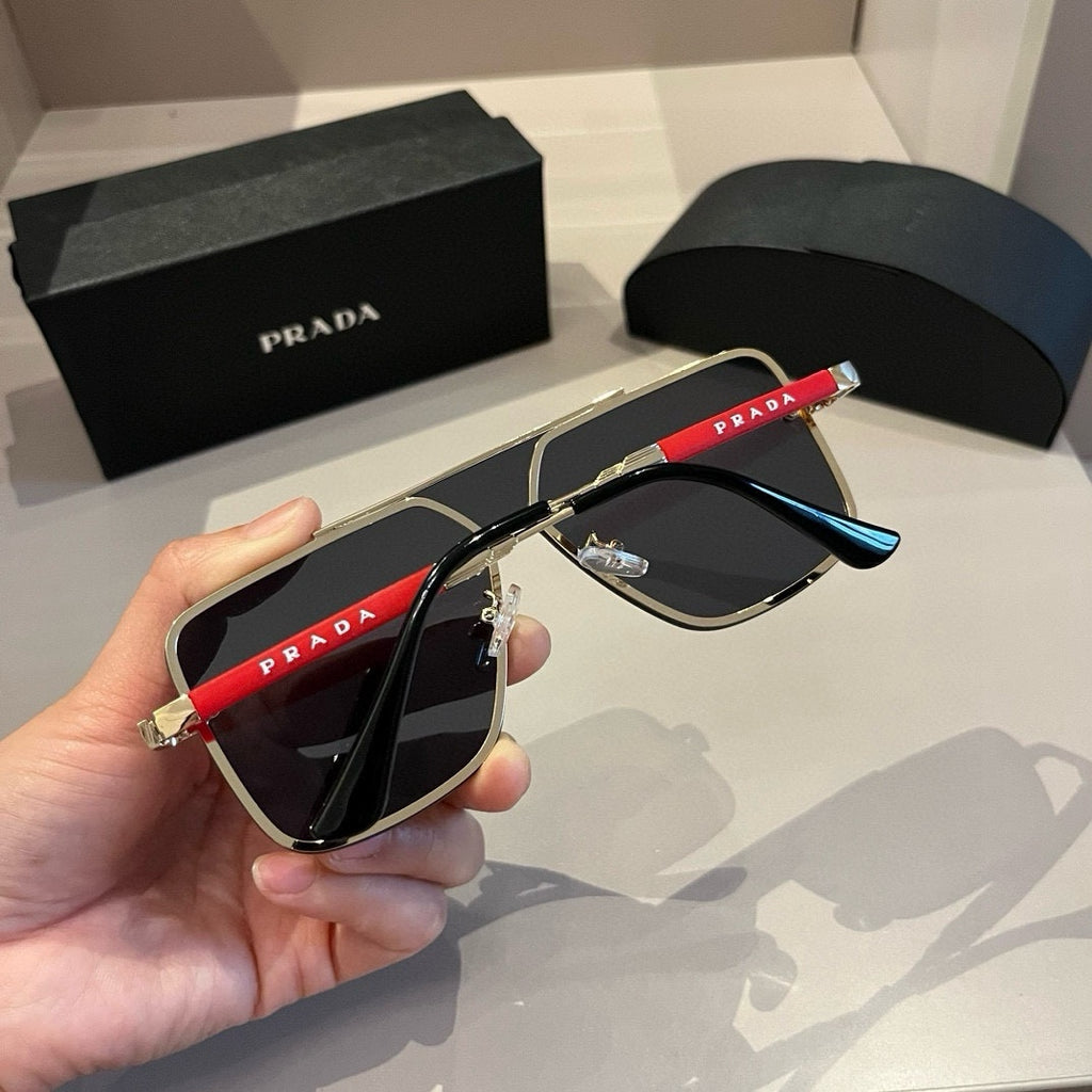 Prada Polarized Fashion Silver Lens Sunglasses for Men - 432055 - detail image 8
