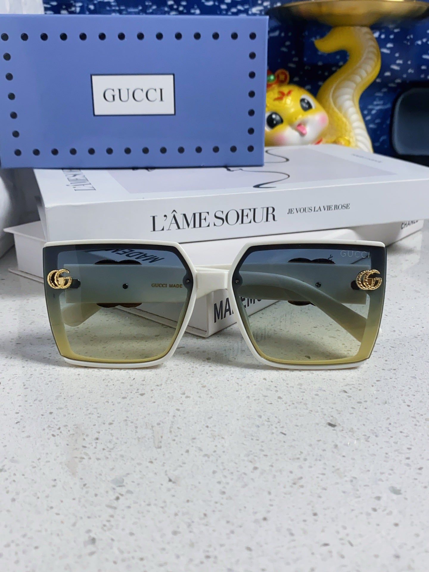 Gucci Polarized Fashion Silver Lens Sunglasses for Women - 357873 - detail image 8