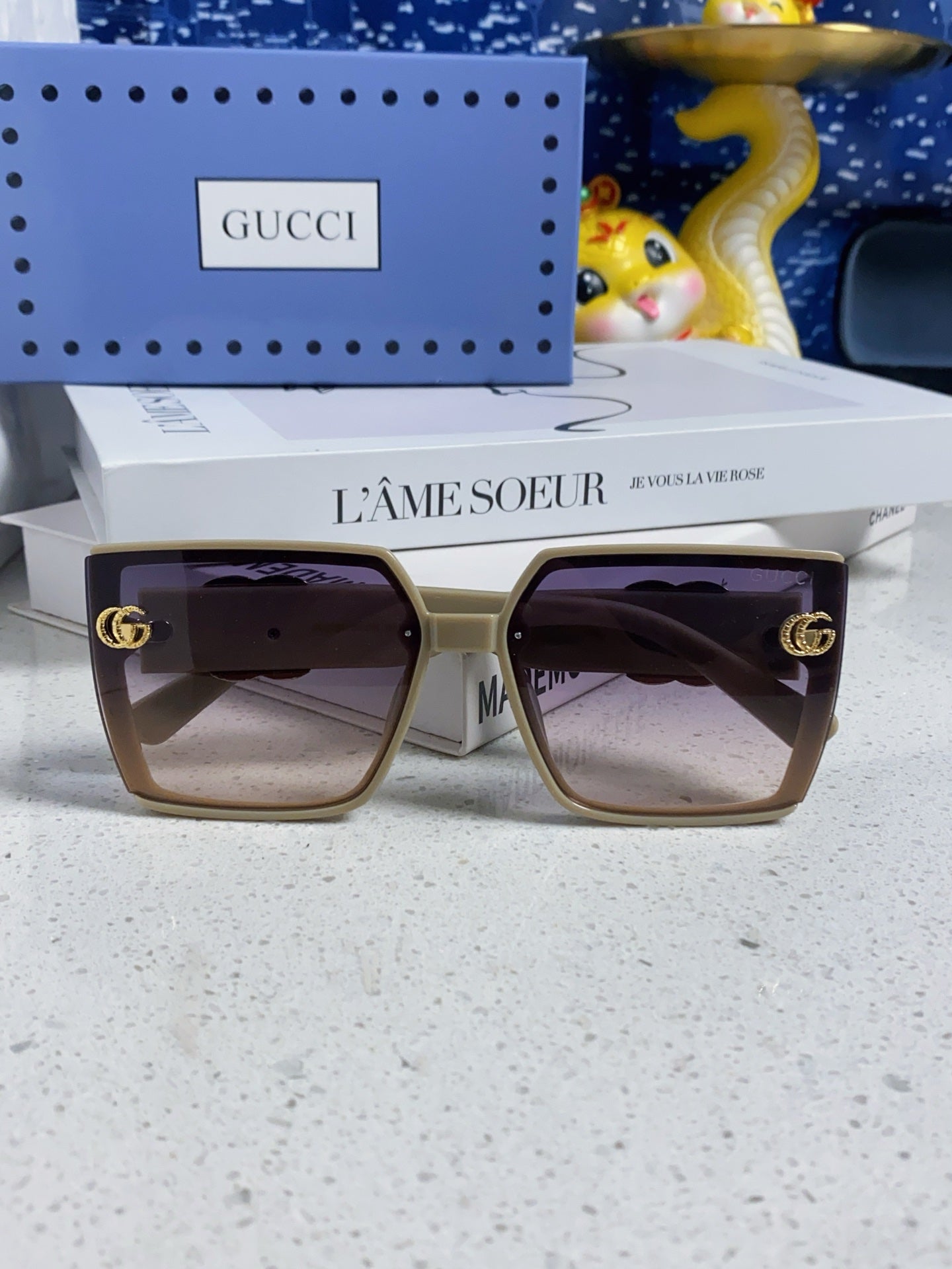 Gucci Polarized Fashion Silver Lens Sunglasses for Women - detail image 8