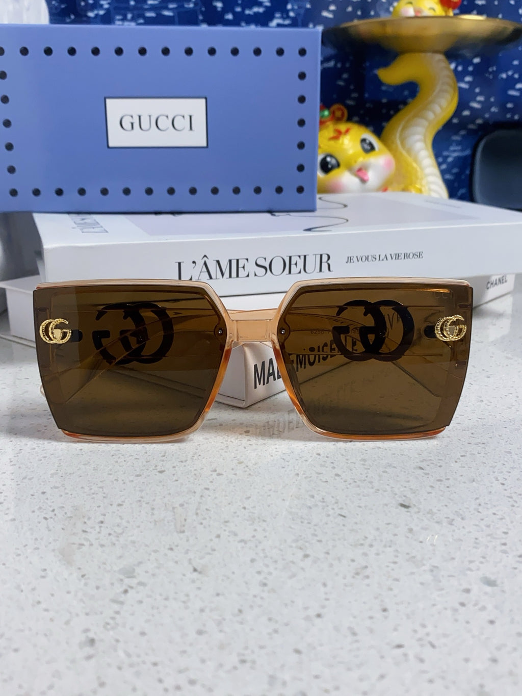 Gucci Polarized Fashion Brown Lens Sunglasses for Women - 357875 - detail image 8