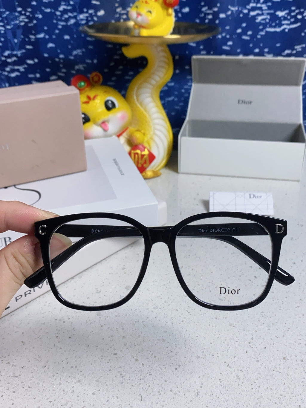 Dior Photochromic Fashion Blue Lens Sunglasses for Men & Women - detail image 4