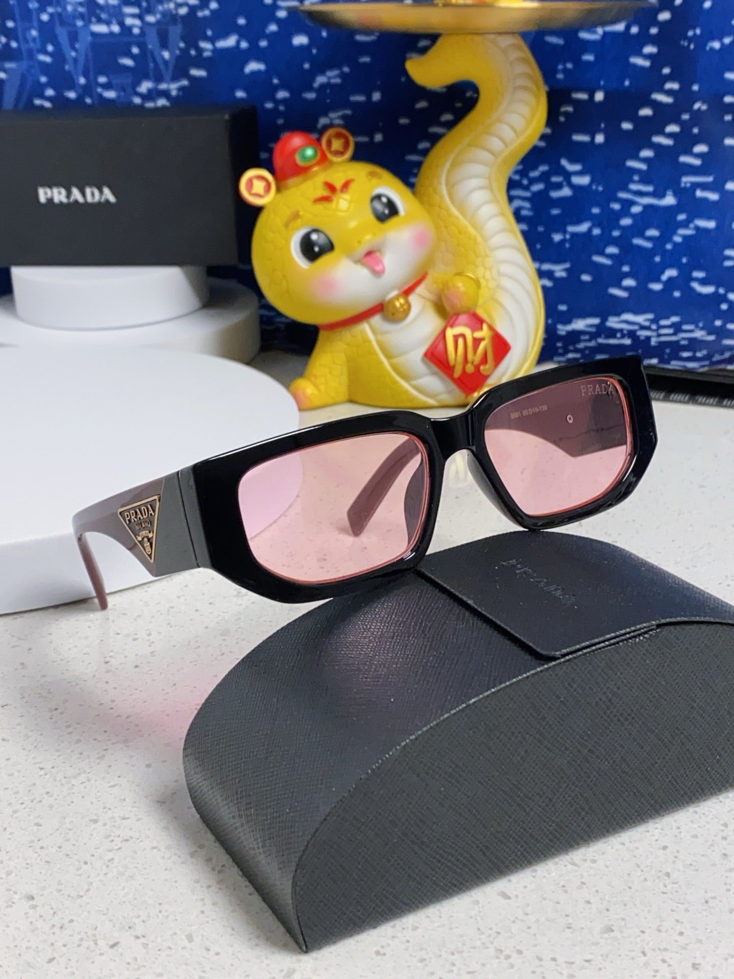 Prada Square Silver Lens Sunglasses for Men & Women - 372076 - detail image 9
