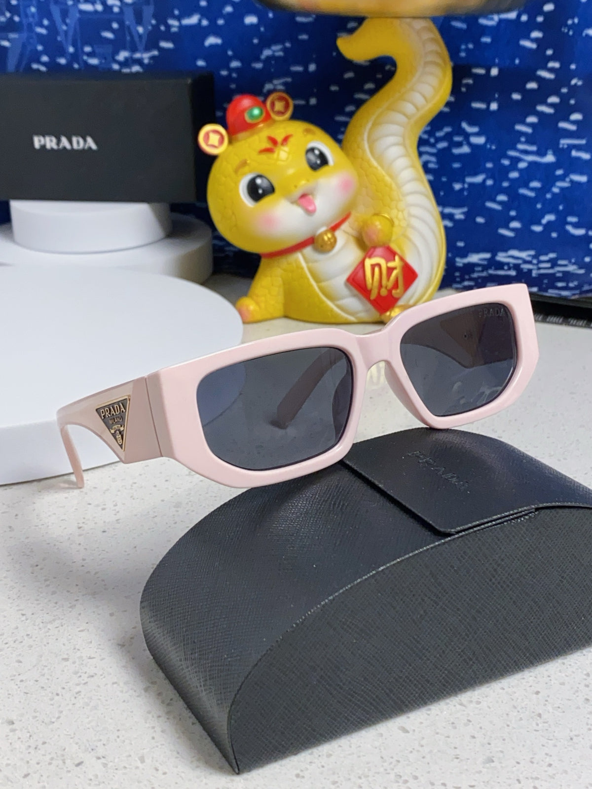 Prada Square Silver Lens Sunglasses for Men & Women - 372077 - detail image 9